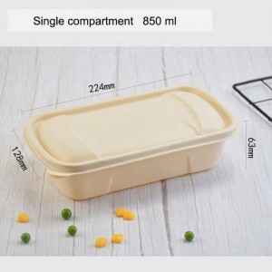 Økovenlig majsemballage til emballage til fødevarer, der er nedbrydelig til frokost, og som indeholder bionedbrydelige lufttætte beholdere til opbevaring af fødevarer